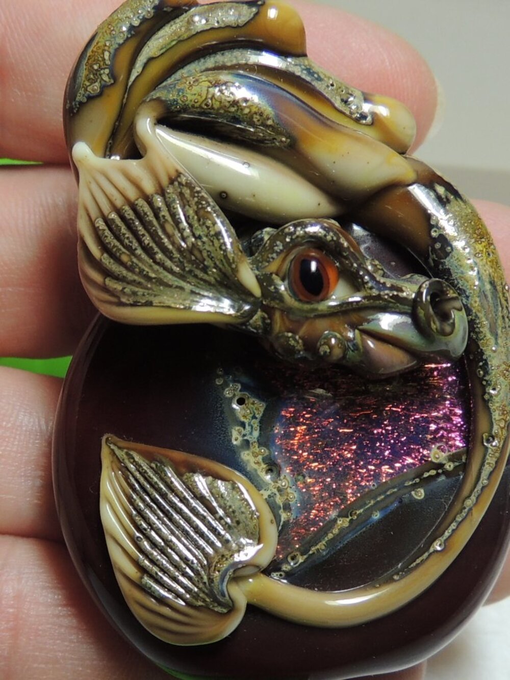 Dragon Lampwork focal bead